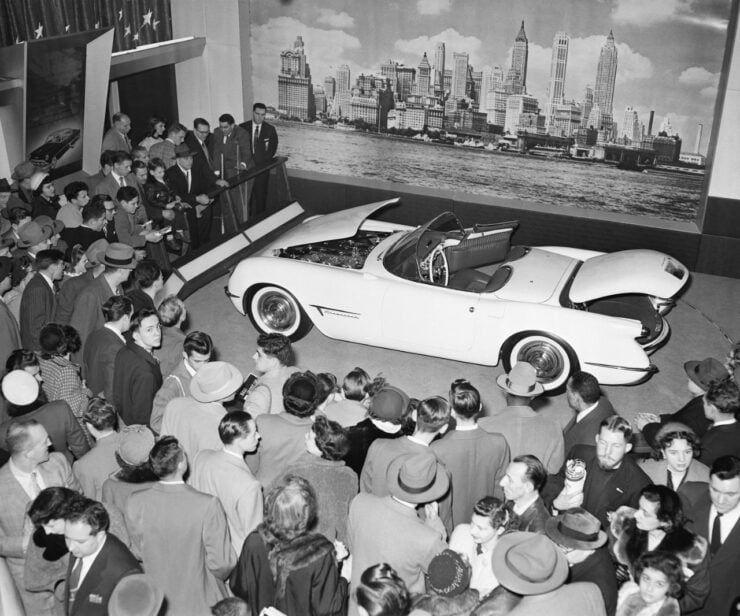 Chevrolet Corvette on display at the 1953 Motorama auto show