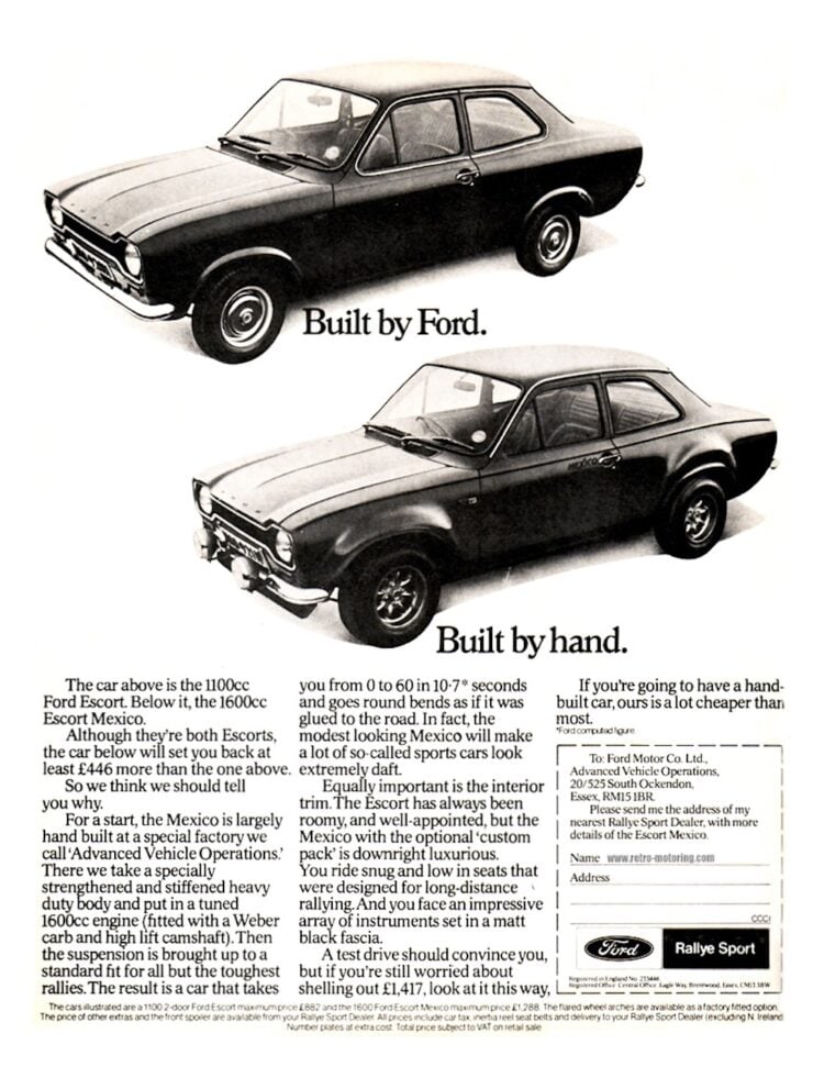 Ford Escort Mk1 Ad