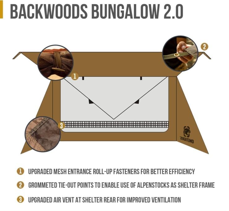 OneTigris Backwoods Bungalow Bushcraft Shelter 2 6