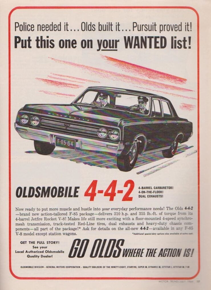 Vintage Oldsmobile 442 Ad