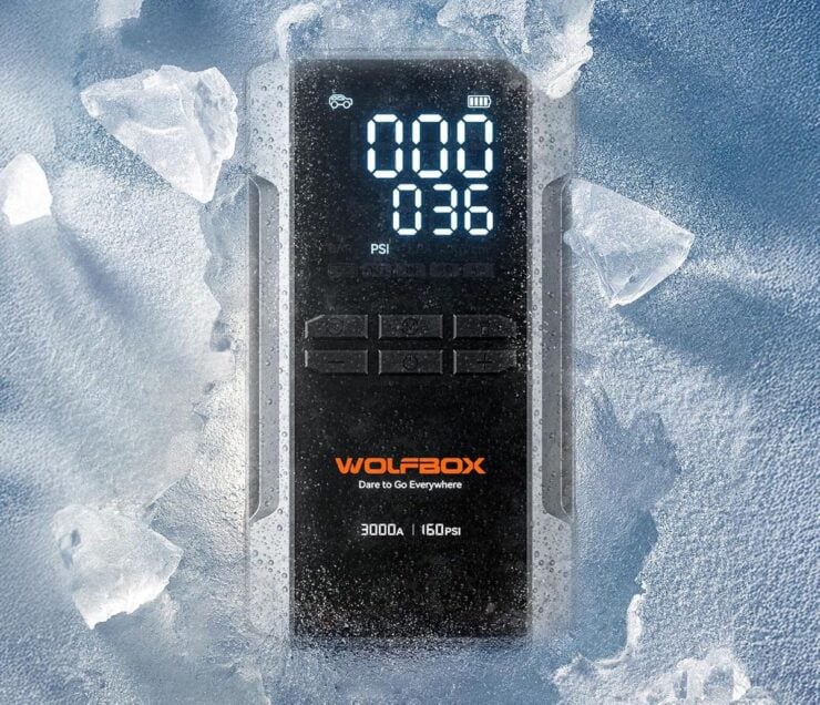 Wolfbox Jump Starter + Tire Inflator 5