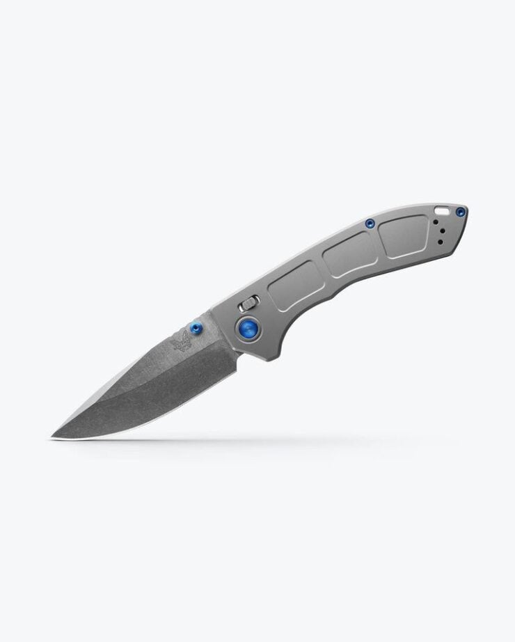 Benchmade 748 Narrows Titanium Drop Point Folding Knife