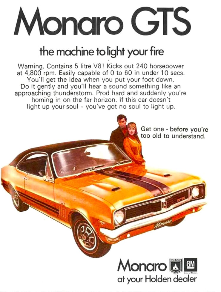 Holden Monaro Vintage Advertisement