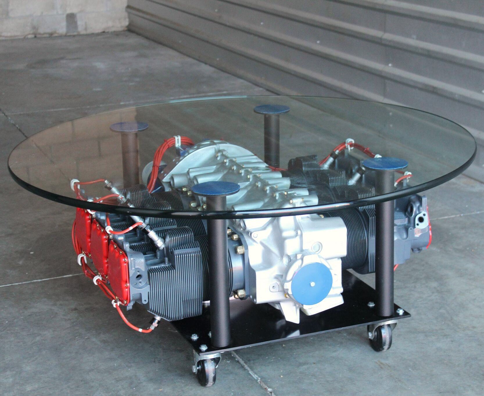 8.9 Liter Flat Six! A Lycoming O-540 Aircraft Engine Coffee Table
