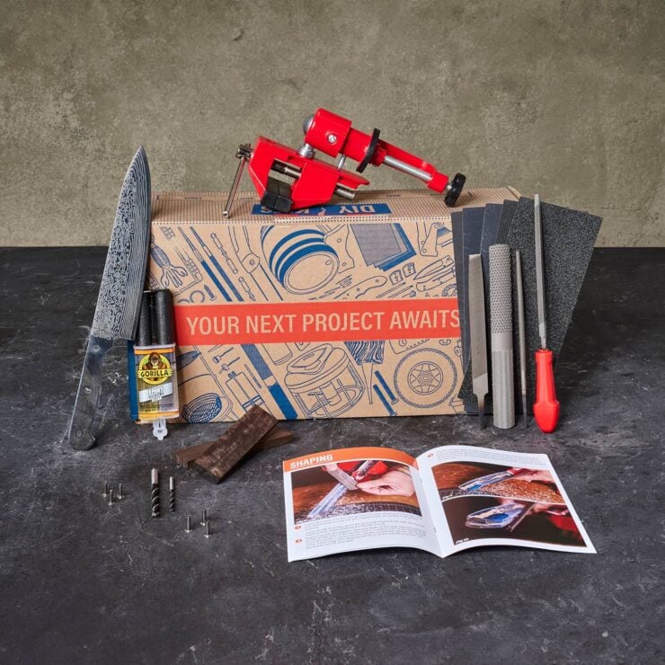 Man Crates Chef Knife Making Kit 1