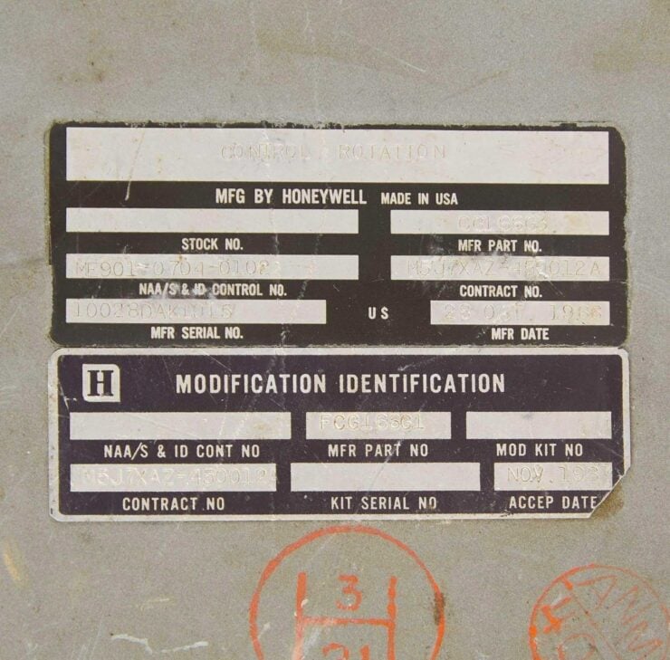 NASA Apollo Program Command Module Control Stick 6