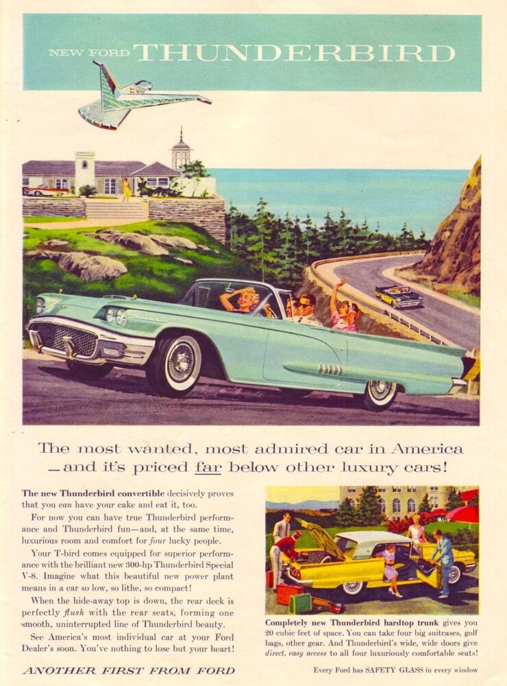 Second-Generation Ford Thunderbird Vintage Ad 1