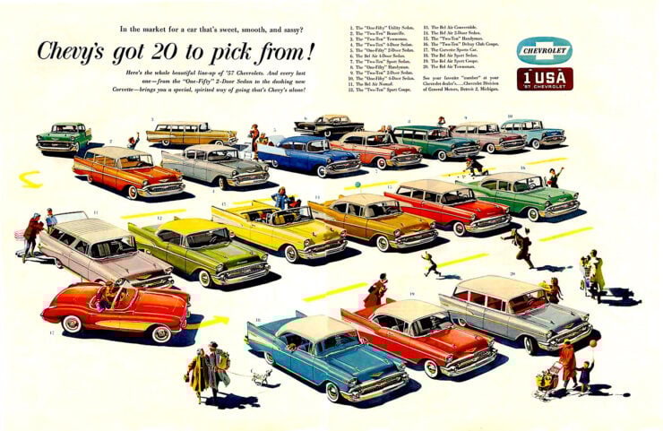 1957 Chevrolet Model Ad