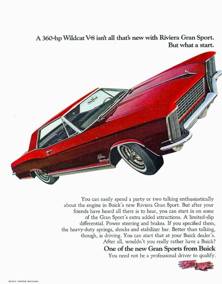 1965 Buick Riviera GS Vintage Ad