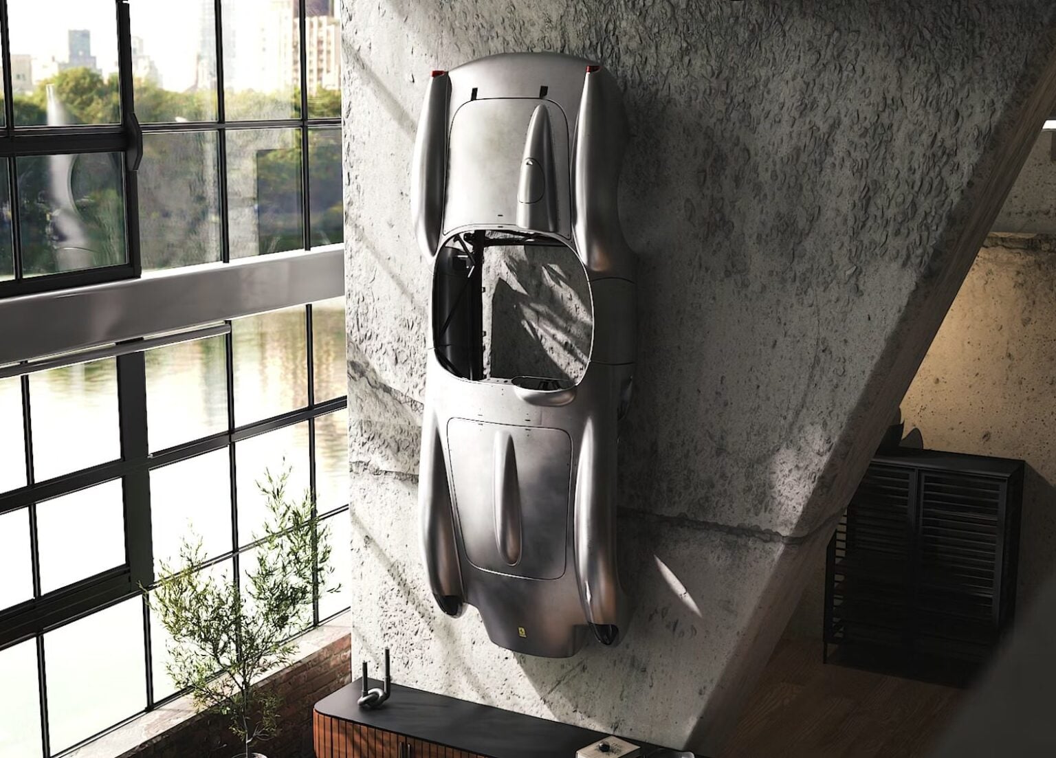 The Incredible 10 Foot Long Testa Rossa J Sculpture - Licensed By Ferrari