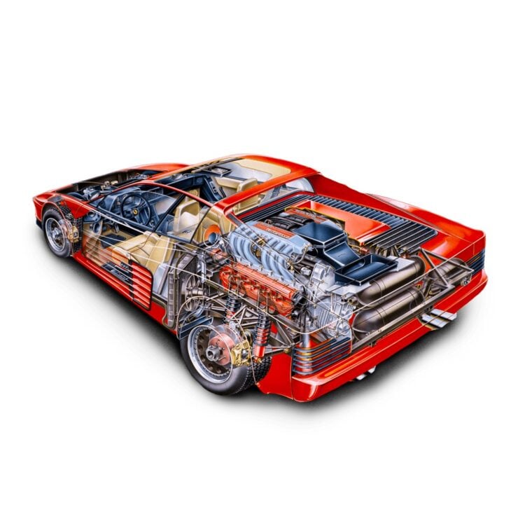 Ferrari Testarossa Cutaway