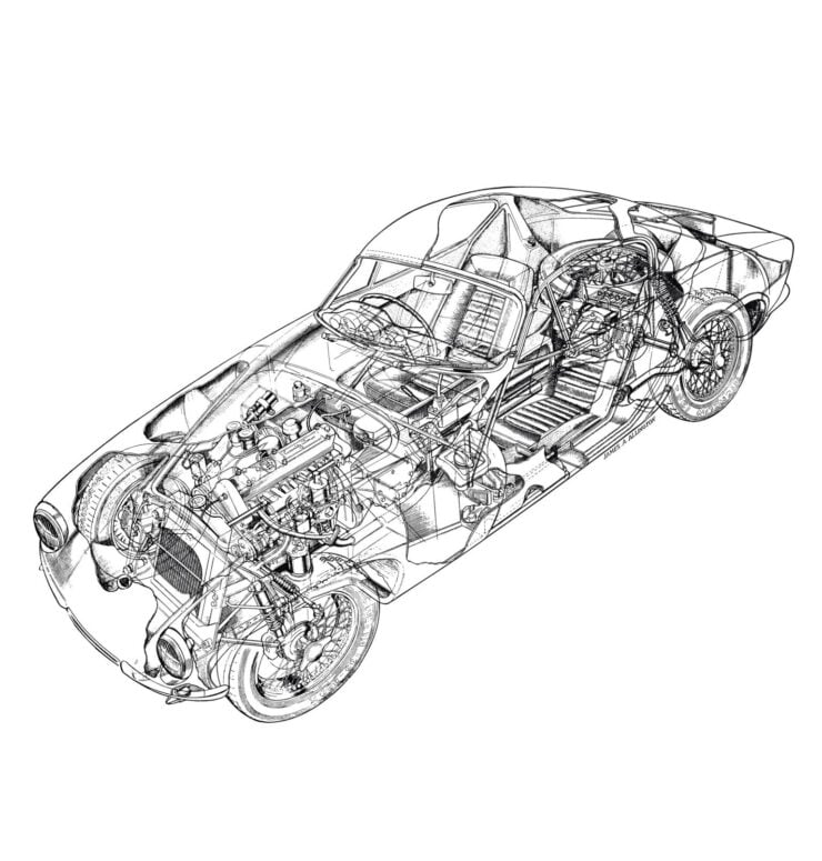 Lotus Elite Type 14 Cutaway