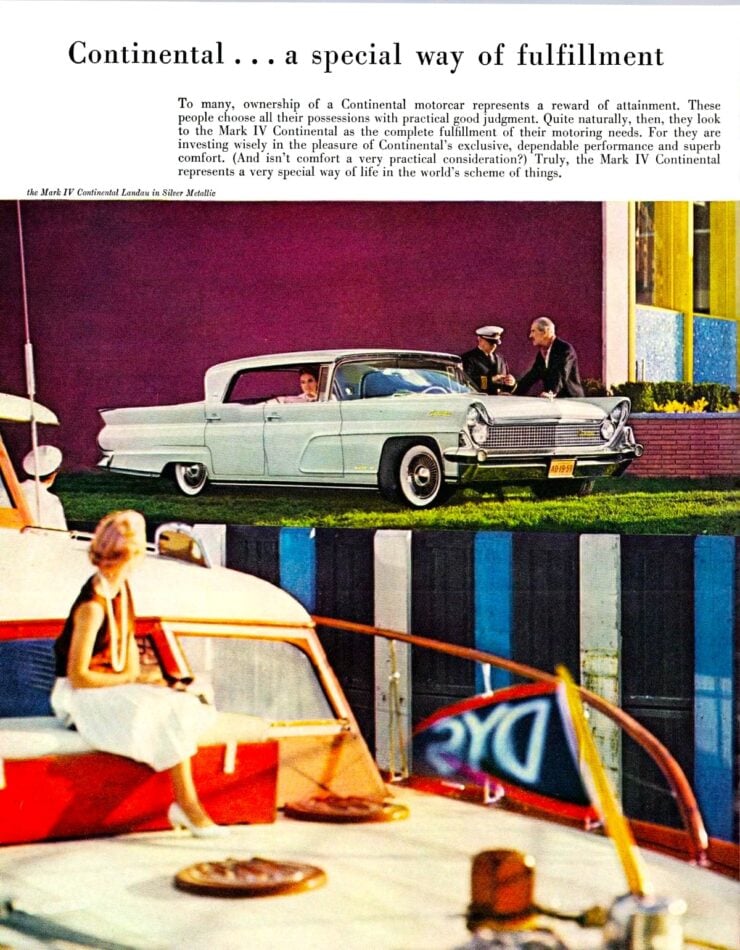 1959 Lincoln Continental Vintage Ad