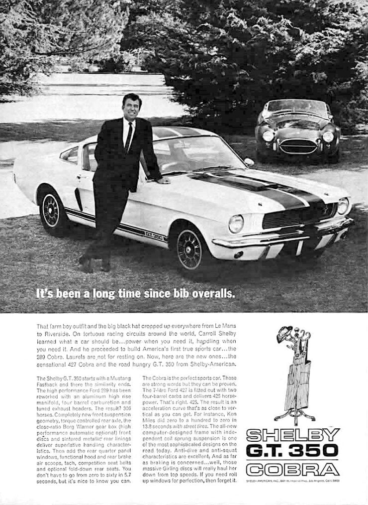1965 Shelby Mustang Vintage Ad