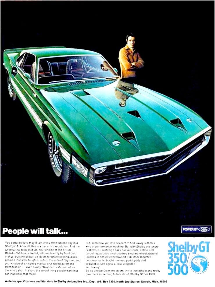 1969 Shelby Mustang Vintage Ad 2