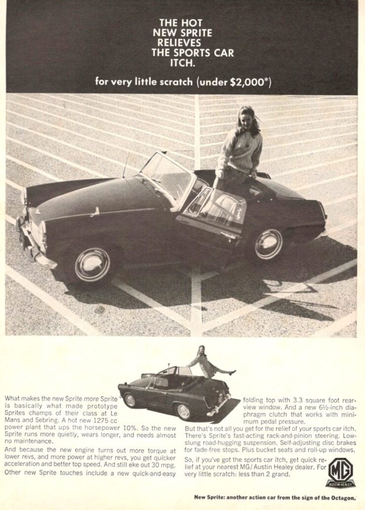 Austin-Healey Sprite MKII Vintage Ad