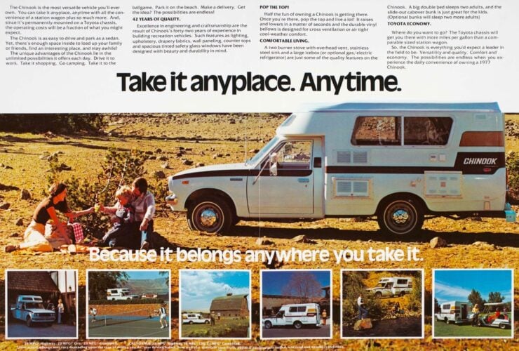 Chinook Camper Vintage Ad