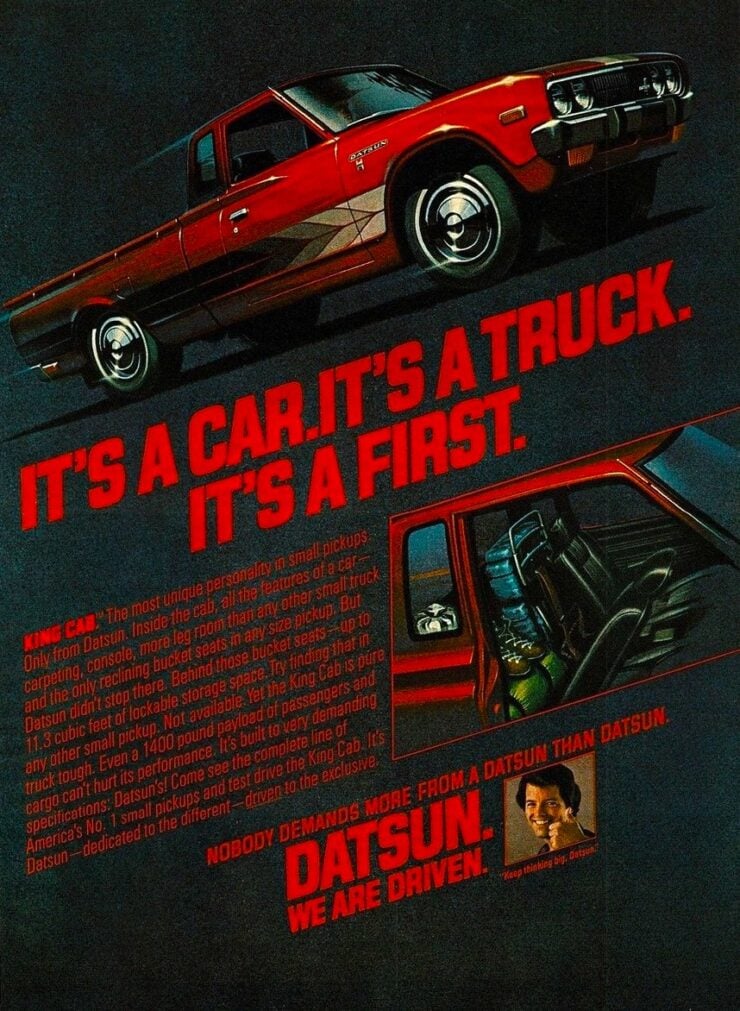 Datsun 620 Pickup Vintage Ad 1