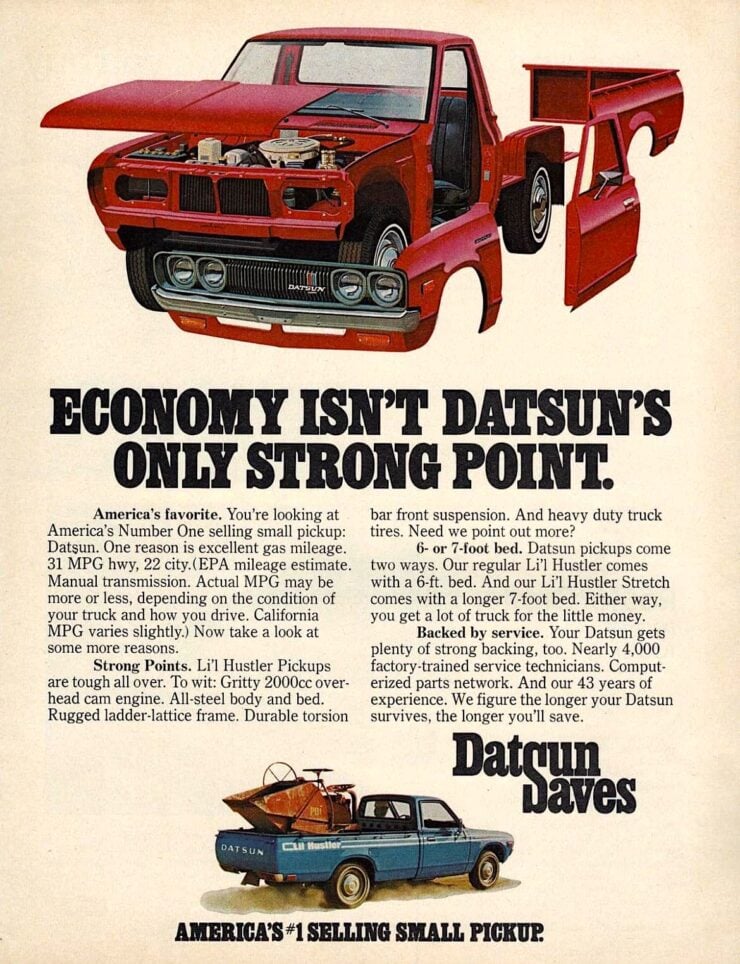 Datsun 620 Pickup Vintage Ad