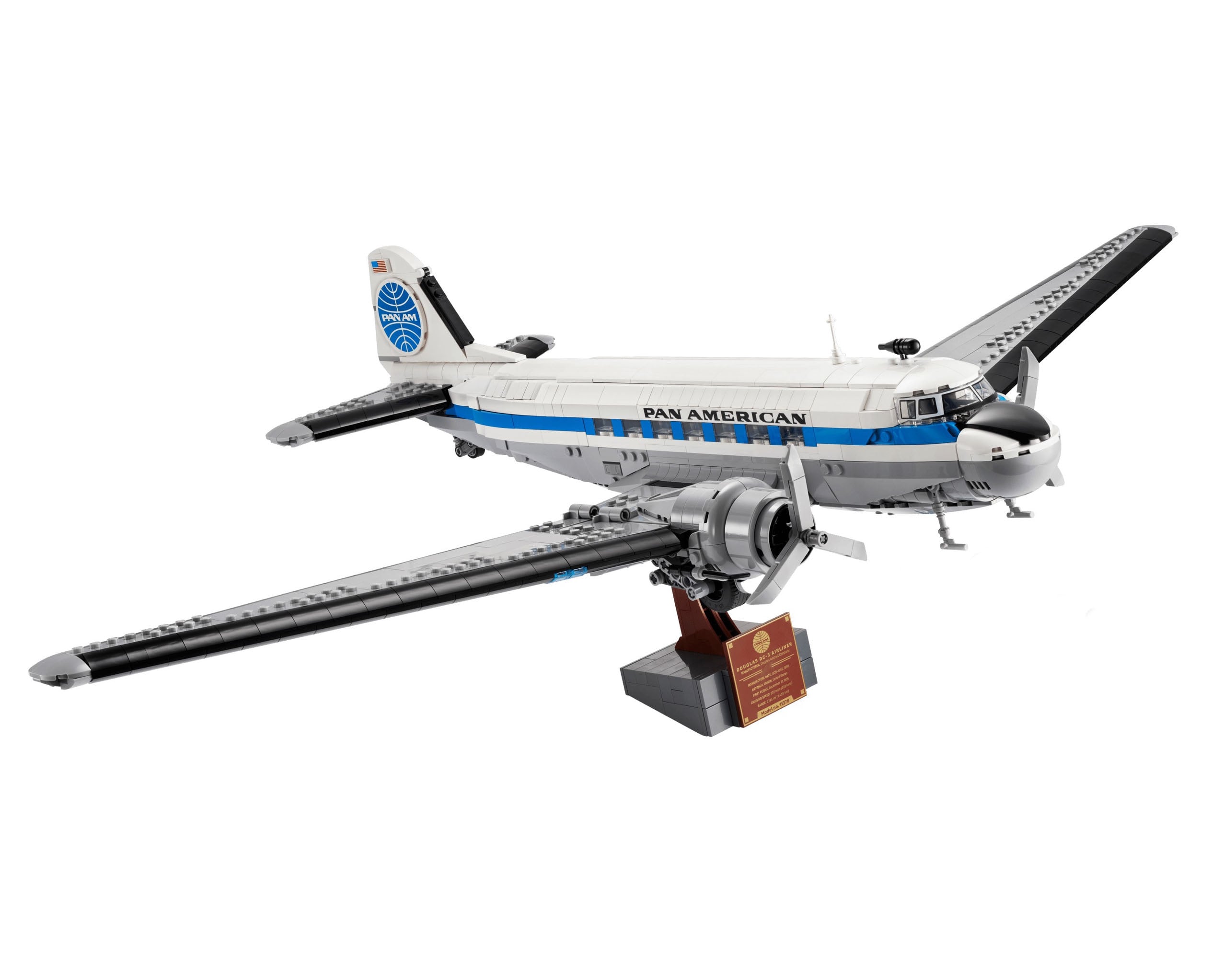 The New 1,903 Piece Lego Douglas DC-3 Pan Am® Airliner