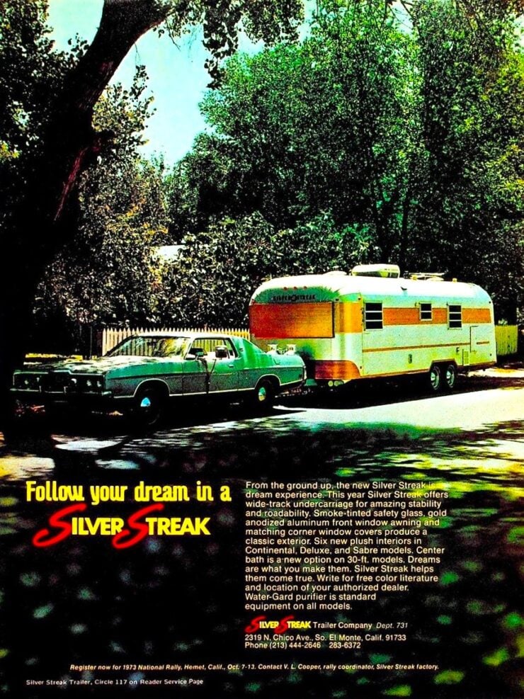 Silver Streak Trailer Company Vintage Ad 1