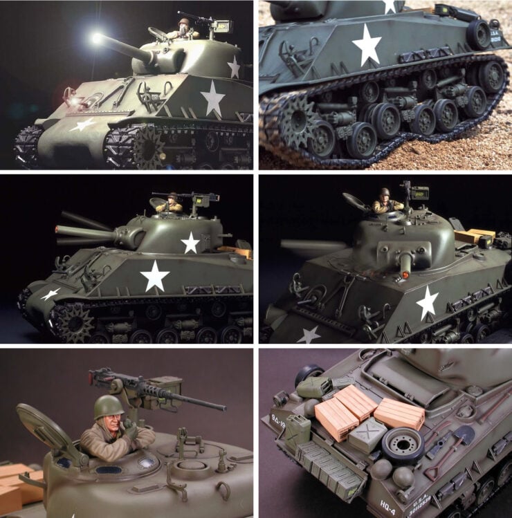 Tamiya M4 Sherman Tank Collage