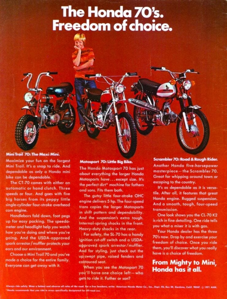 Vintage Honda Motorcycle Ad