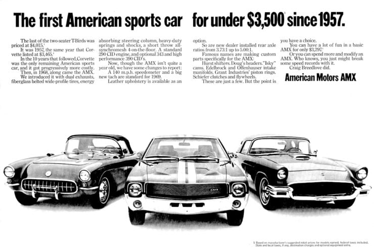 AMC AMX Vintage Ad