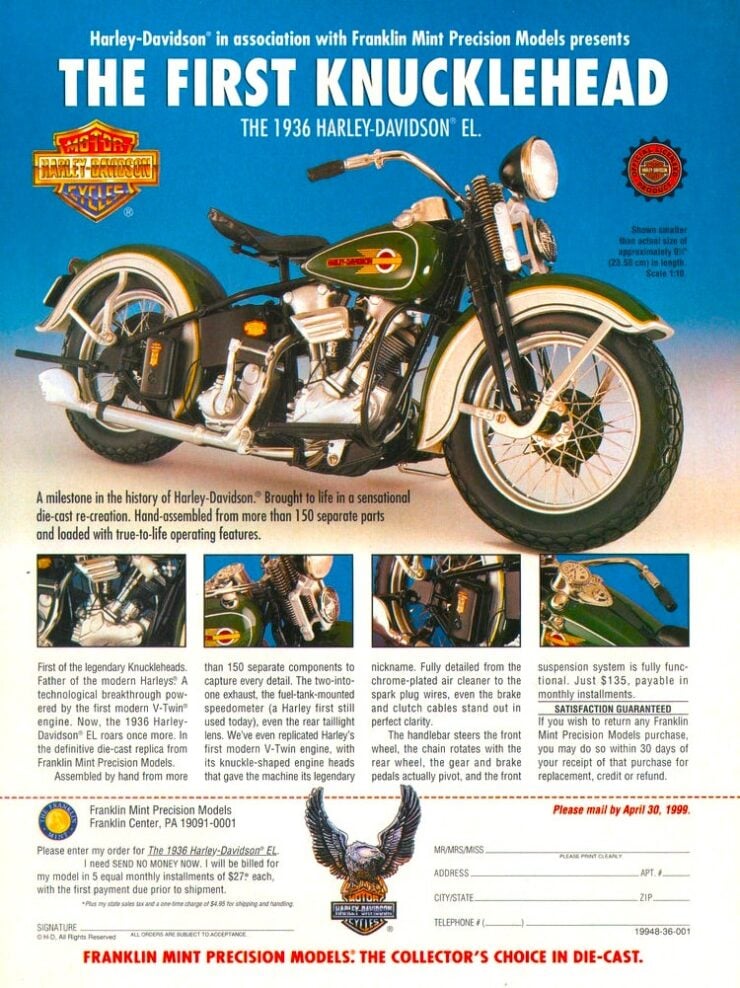 Harley-Davidson EL Knucklehead Franklin Mint