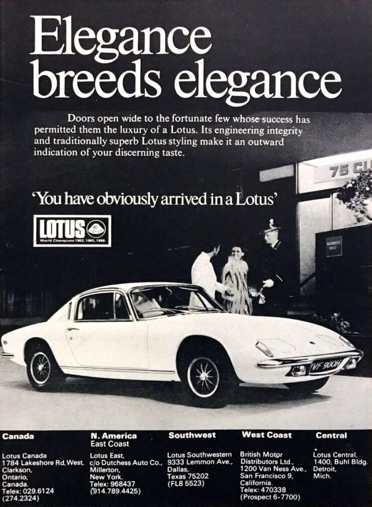 Lotus Elan +2 Vintage Ad