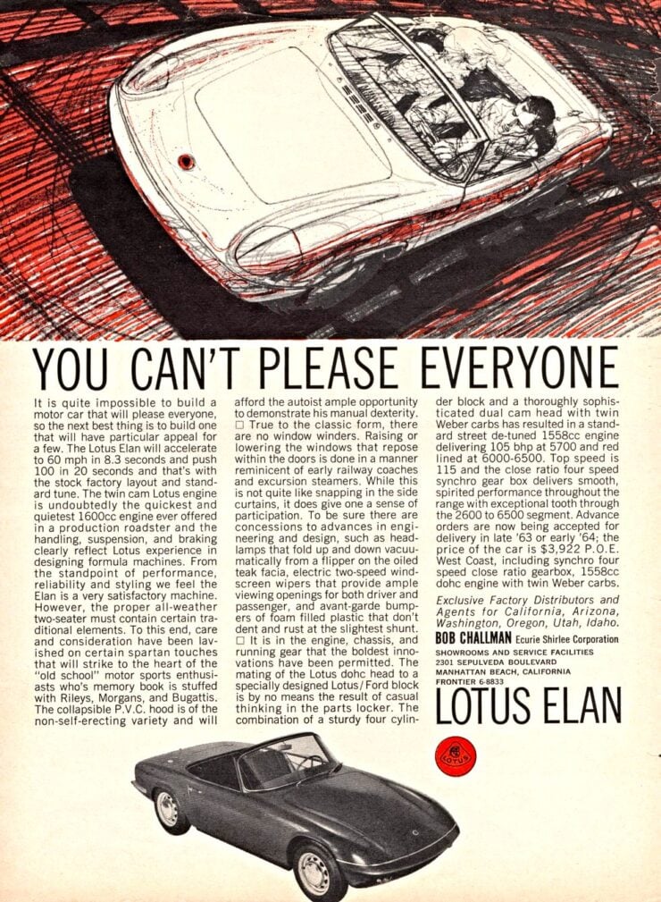 Lotus Elan Vintage Ad