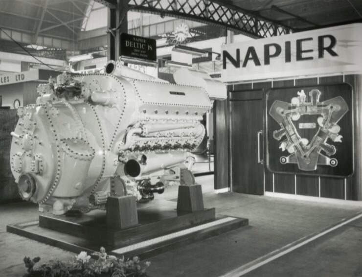 Napier Deltic 18 Cylinder Diesel Engine Display Model