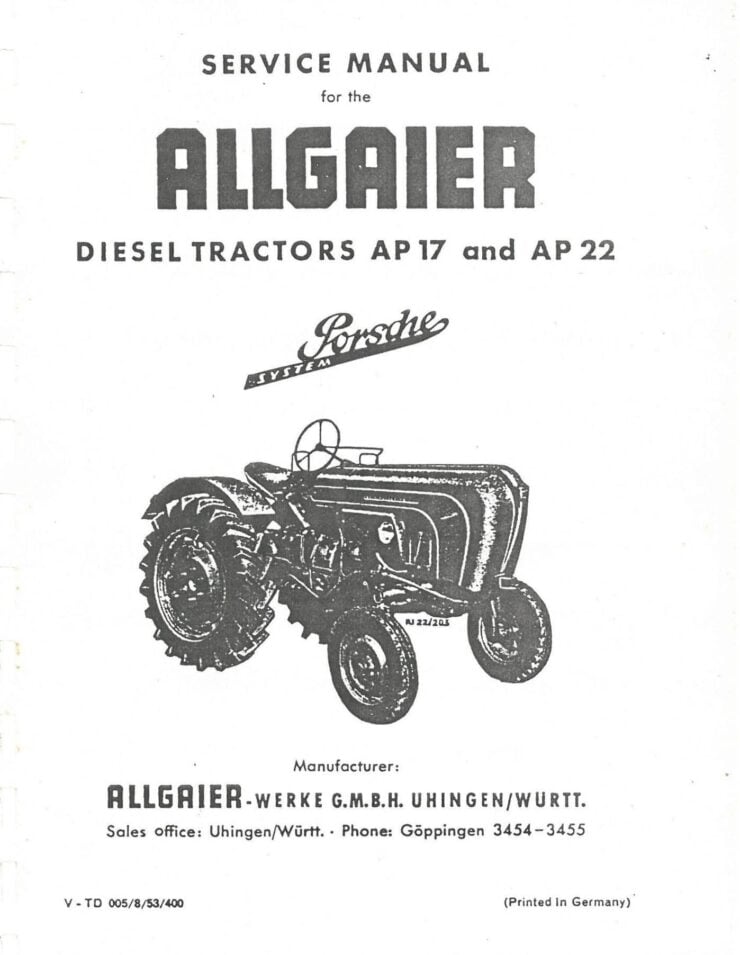 Porsche-Diesel Brochure
