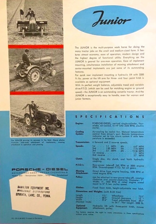 Porsche-Diesel Tractor Ad