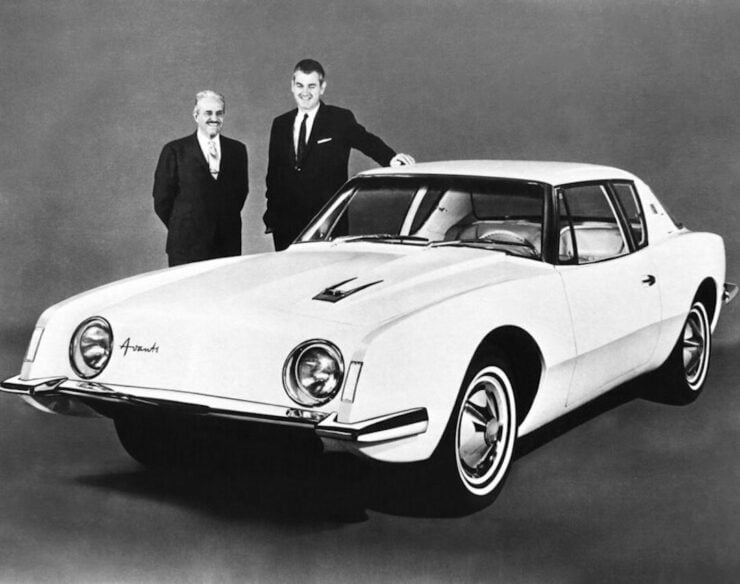 Raymond Loewy + Sherwood Egbert with a Studebaker Avanti