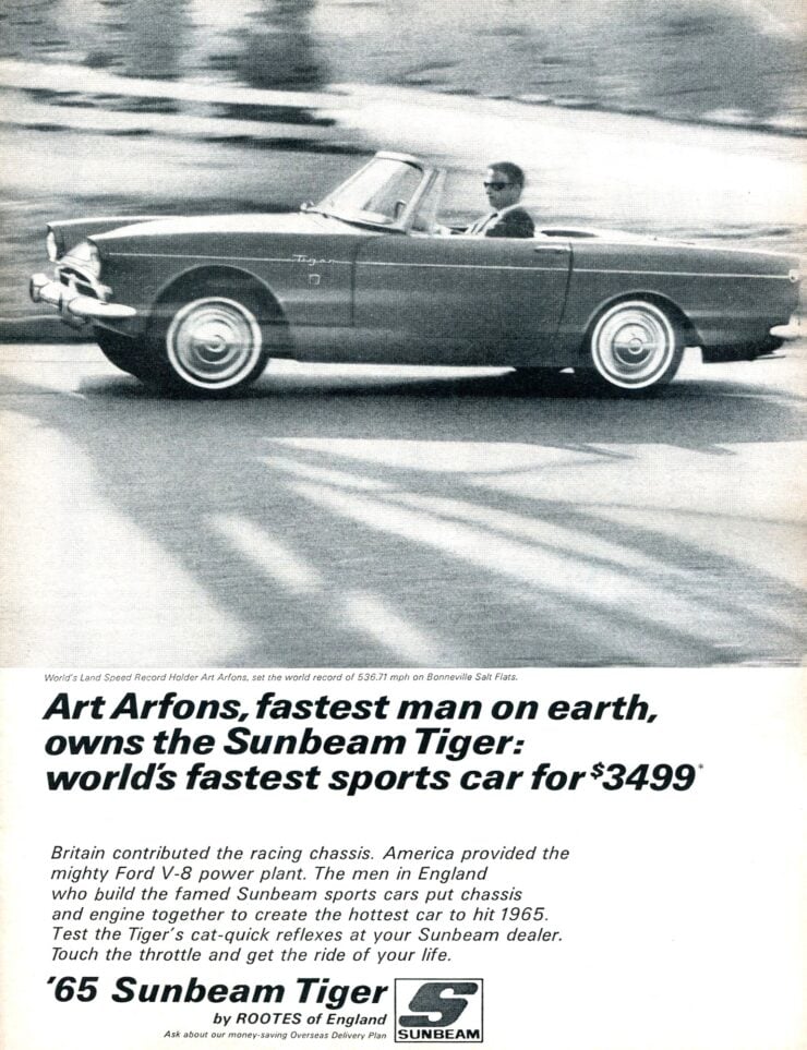 Sunbeam Tiger Vintage Ad 3