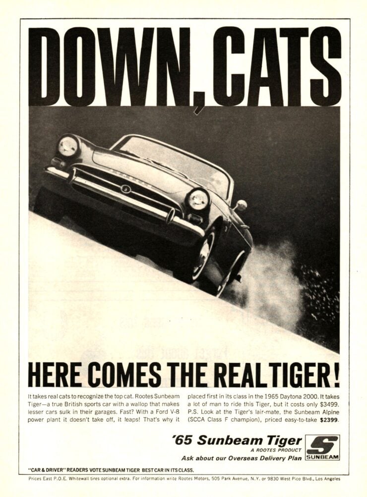 Sunbeam Tiger Vintage Ad