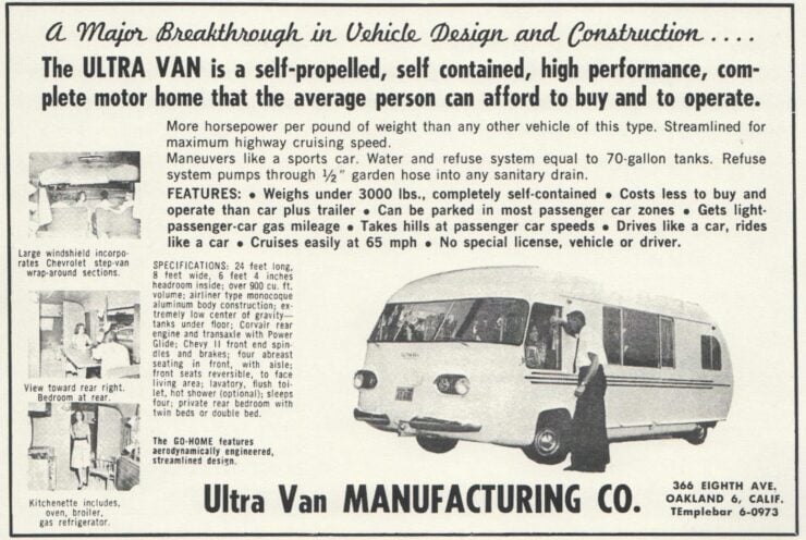 Ultra Van Vintage Ad