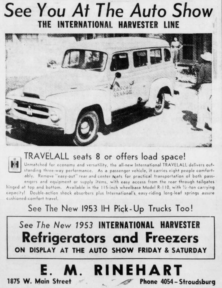 1958 International Travelall Vintage Ad