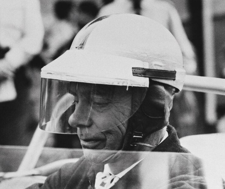 Here we see legendary BMW engineer (and keen racing driver) Alex von Falkenhausen, ready to race. Image provided courtesy of BMW.