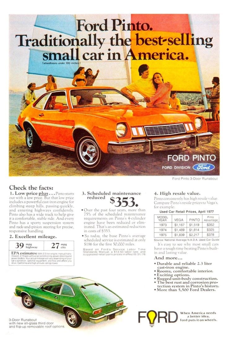 Ford Pinto Vintage Ad 3
