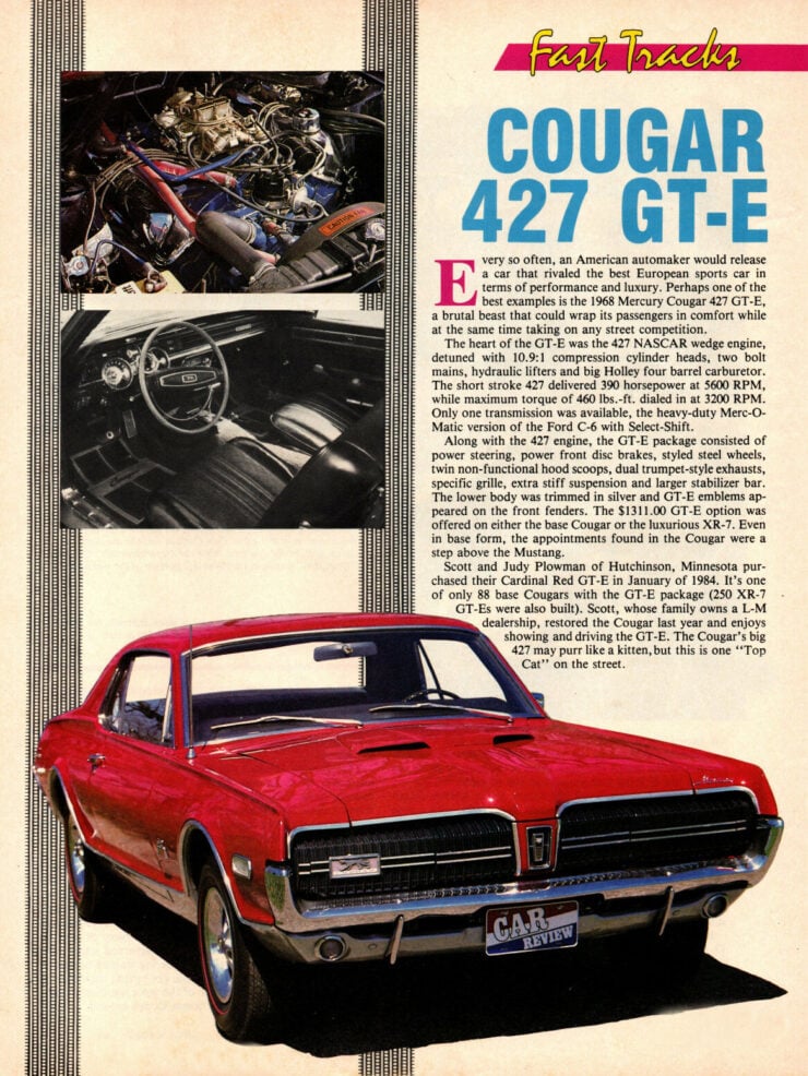 Mercury Cougar GT-E Ad
