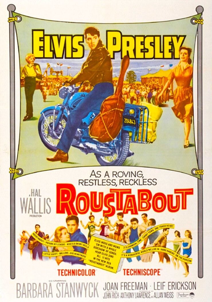 Elvis Presley - Roustabout Movie Poster
