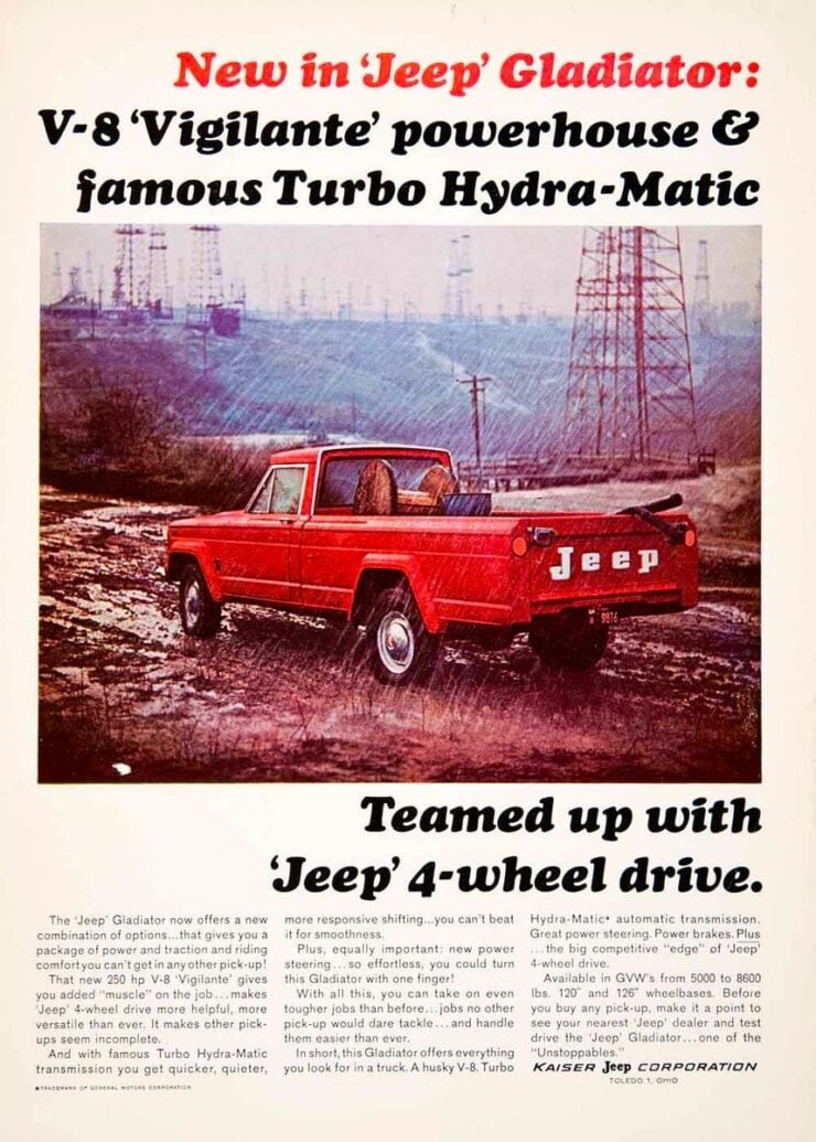 Jeep Gladiator Vintage Ad 1
