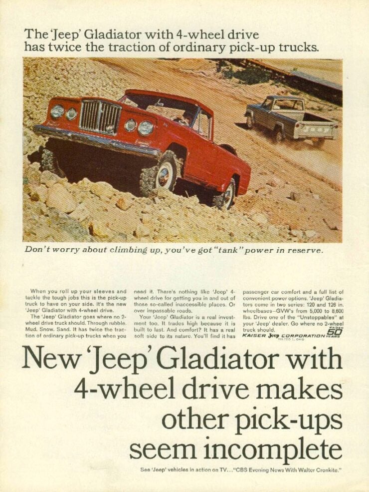 Jeep Gladiator Vintage Ad 2