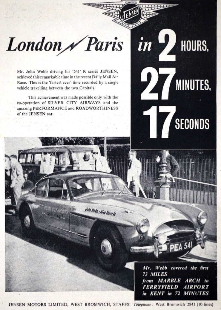 Jensen 541 Vintage Advertisement