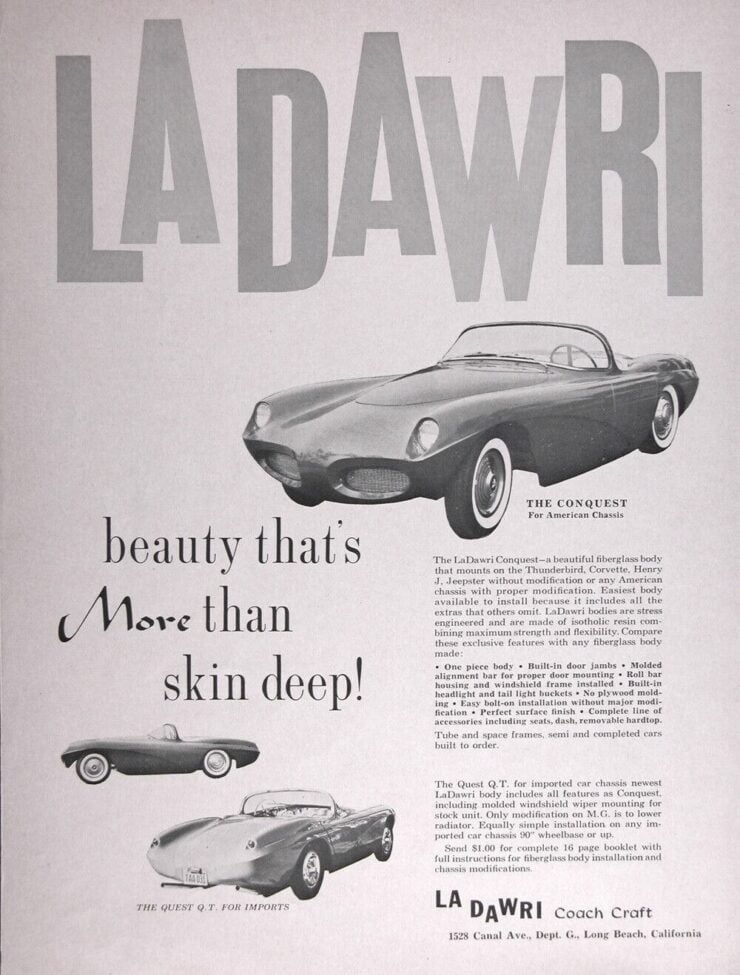 LaDawri Daytona Vintage Car Ad