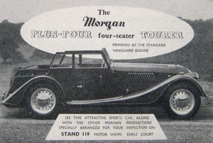Morgan Plus 4 Vintage Ad