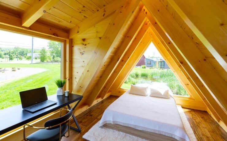 The Barn Yard A-Frame Cabin Kit 1