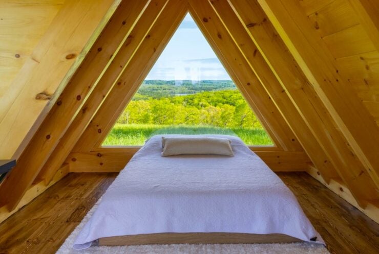 The Barn Yard A-Frame Cabin Kit 11
